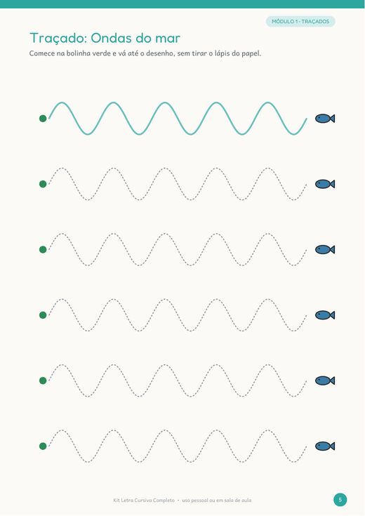 MÓDULO 1 • TRAÇADOS Traçado: Ondas do ma