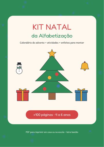 Capa do Kit Natal da Alfabetização